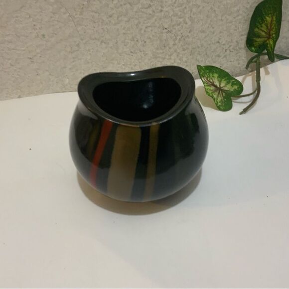Sango Avanti Black‎ #4721 Sugar Bowl without Lid Ceramic Pottery - Picture 4 of 4